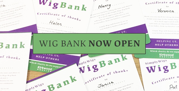 Wig Bank is now open!