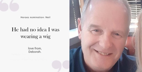 He had no idea I was wearing a wig