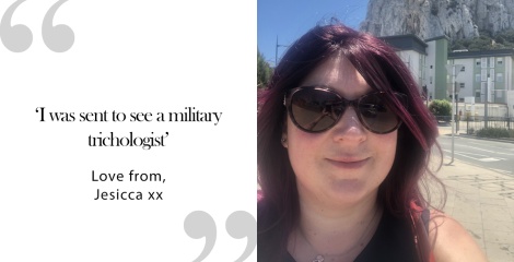 I was sent to see a military trichologist