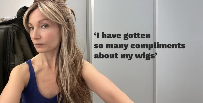 Nobody noticed that it was a wig