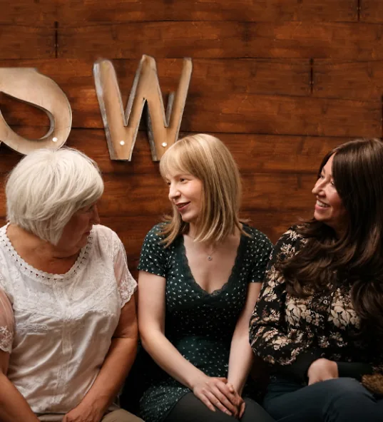 Group of women from the Simply Wigs community