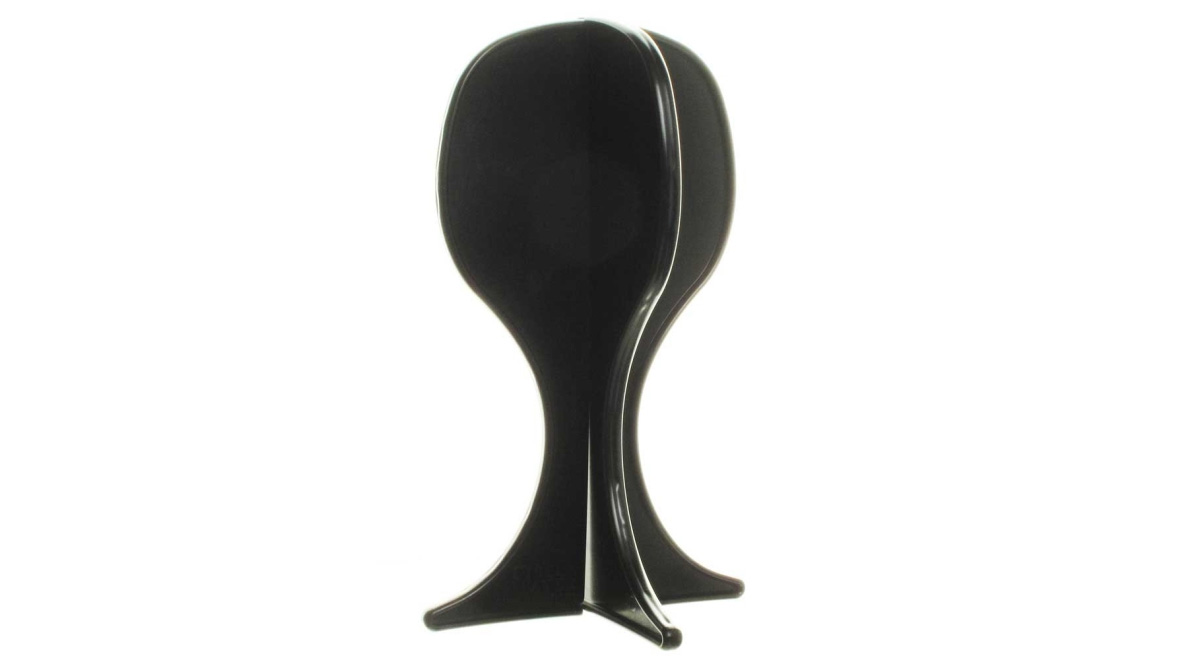 The type of wig stand you may need on holiday or while you travel.