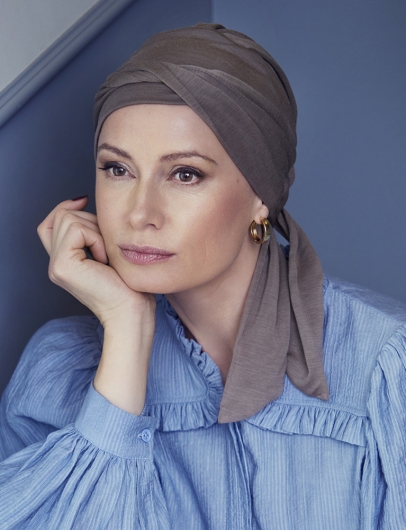 B.B Beatrice Turban With Ribbons Christine Headwear